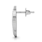 18K Lab Grown Diamond Earrings — SIDE VIEW