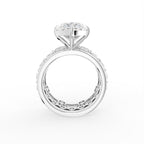 18K Solitaire Diamond Engagement Ring — FRONT