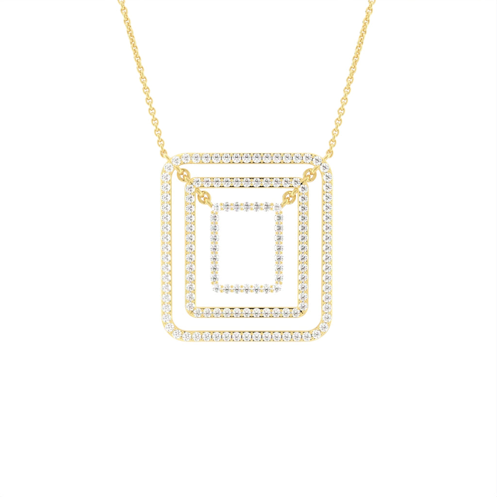 18K Diamond Pendant — FRONT