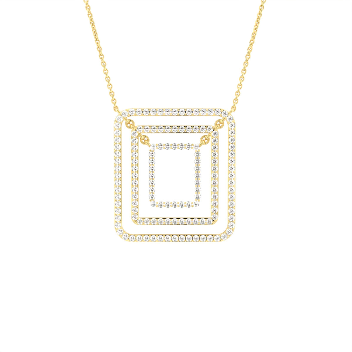 18K Diamond Pendant — FRONT