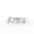 18K Mixed Cut Diamond Ring — TOP