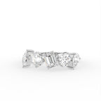 18K Mixed Cut Diamond Ring — TOP