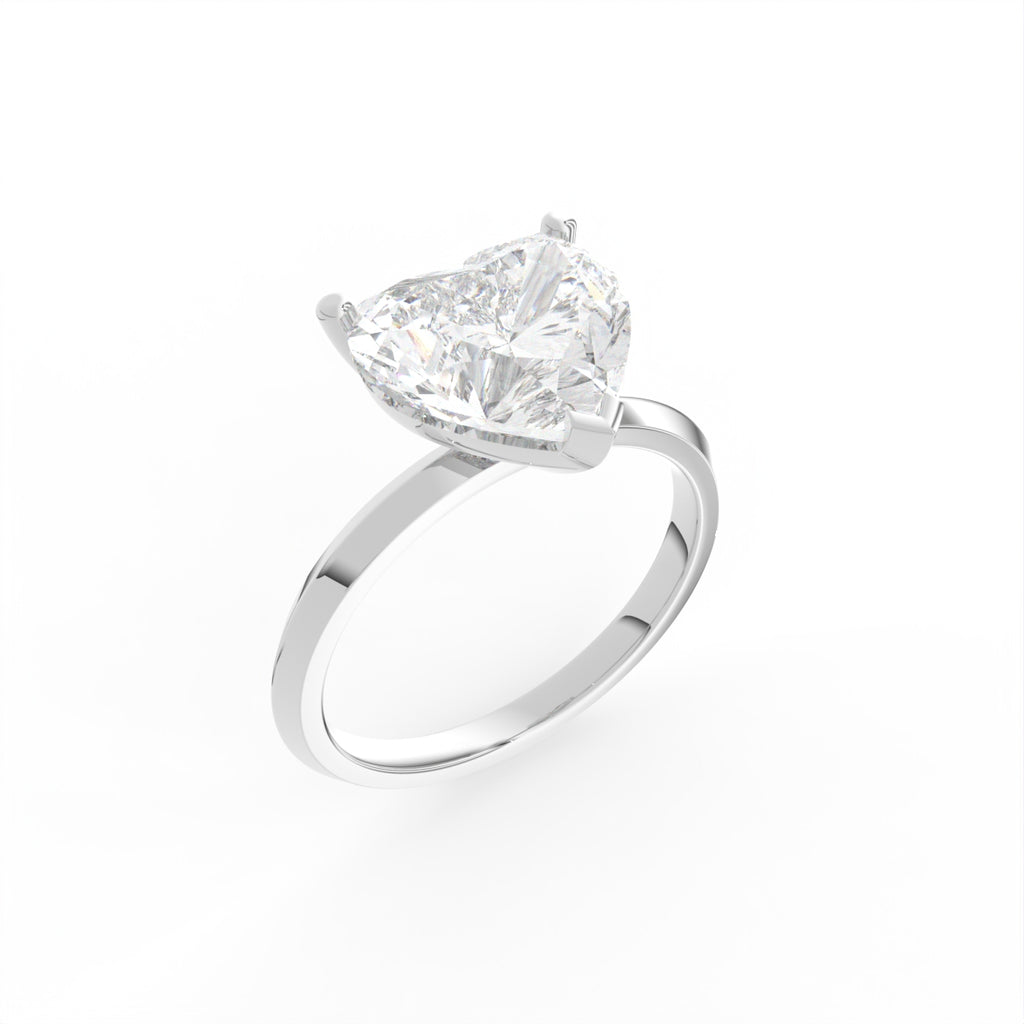 18K Solitaire Diamond Ring — 3D VIEW