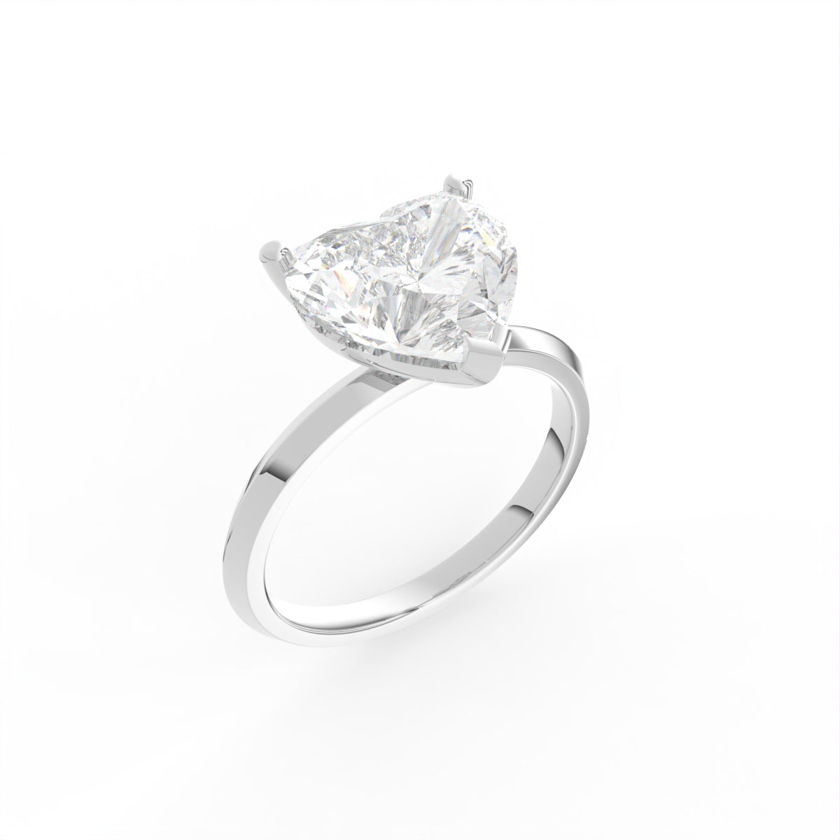 18K Solitaire Diamond Ring — 3D VIEW