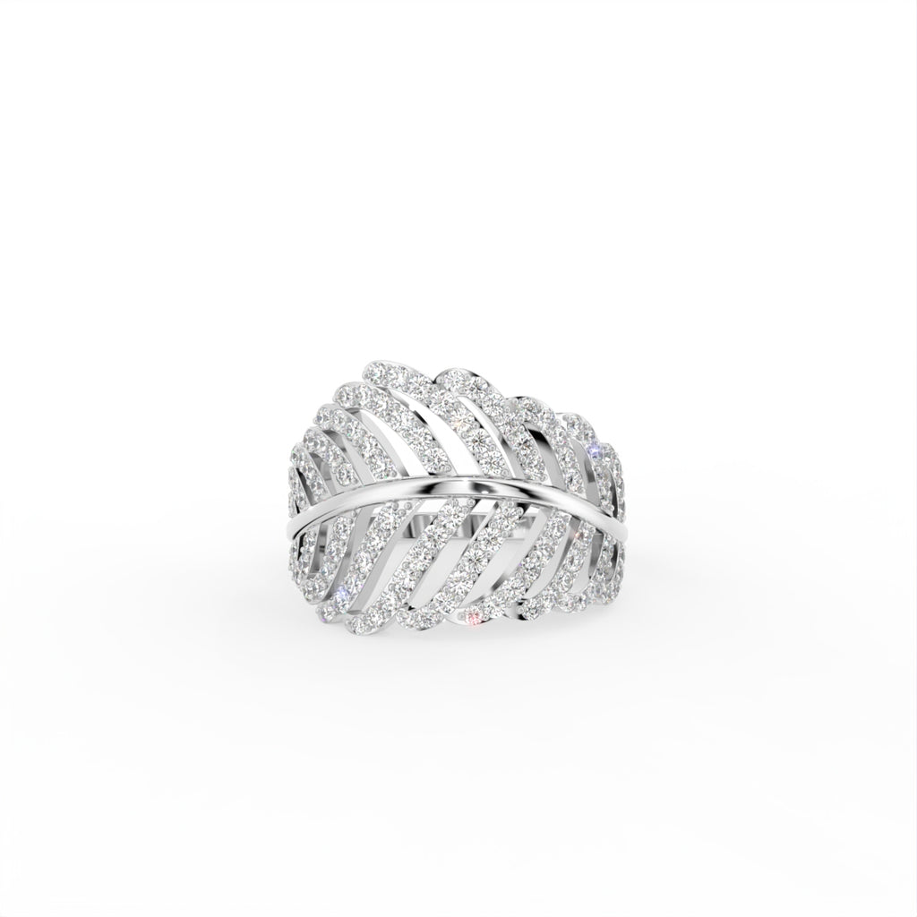 18K Bespoke Diamond Statement Ring — TOP