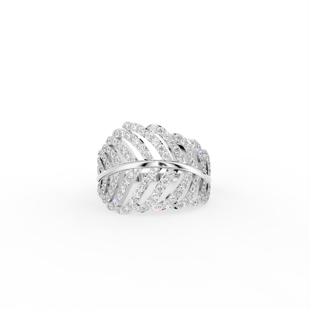 18K Bespoke Diamond Statement Ring — TOP