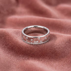 18K Round Diamond Band Ring — AI cloth, in-house