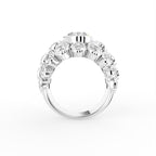 18K Bespoke Oval Diamond Statement Ring — FRONT