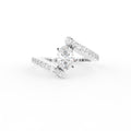 18K Bespoke Oval Diamond Ring — TOP