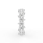 18K Full Eternity Pear Diamond Ring — SIDE