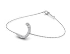 18K Arabic Alphabet Diamond Bracelet — 3D VIEW