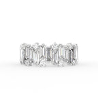 18K White Gold Baguette Eternity Diamond Ring — TOP