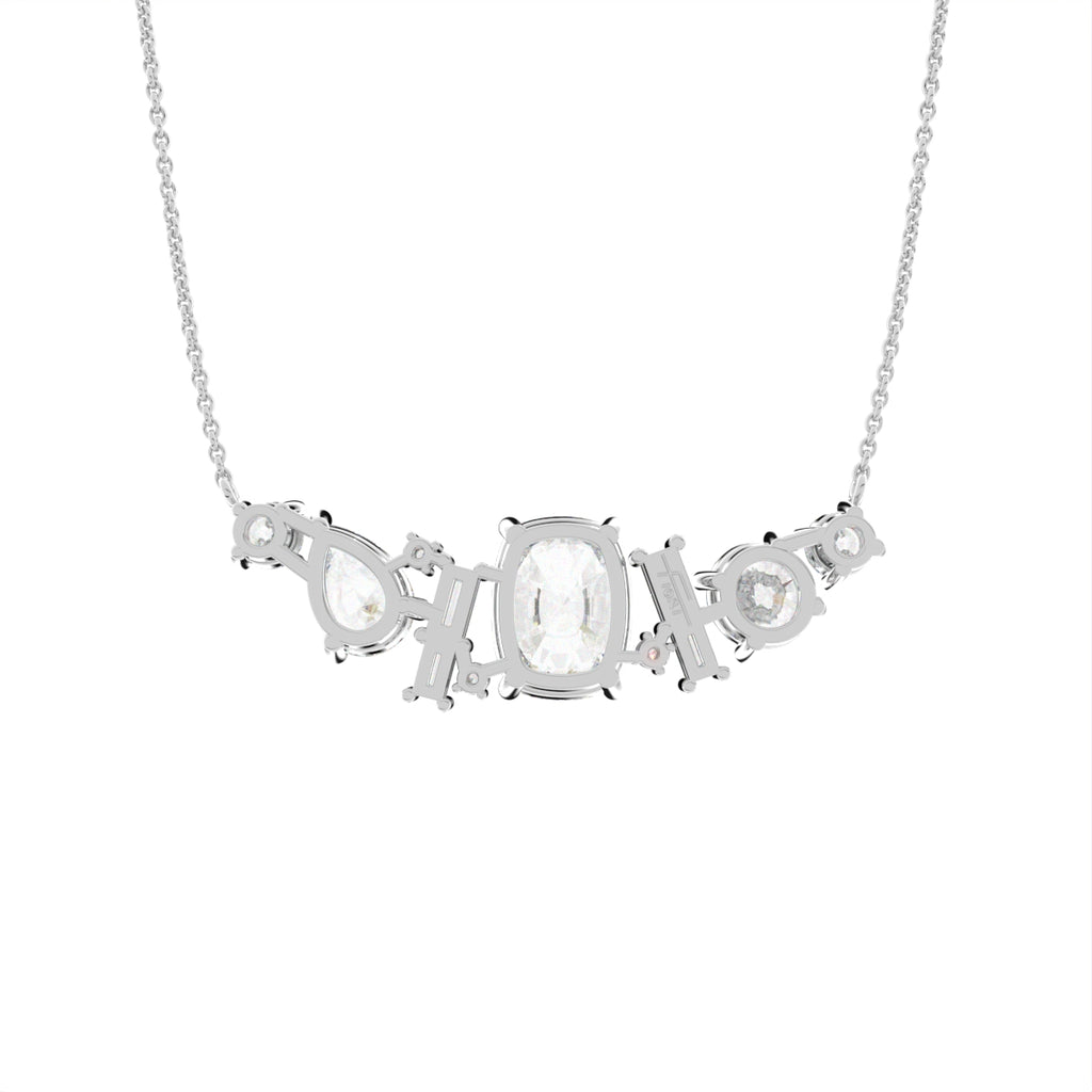 18K Diamond Pendant — BACK