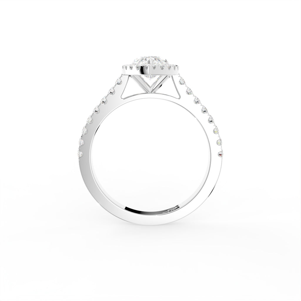 vimg:Z00308|18K Halo Marquise Diamond Engagement Ring — FRONT