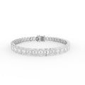 18K Yellow Gold Emerald Diamond Tennis Bracelet — TOP