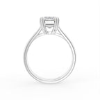 18K Solitaire Diamond Engagement Ring — FRONT