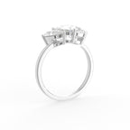 18K Pear Diamond Engagement Ring — 3D VIEW