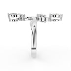 18K Bespoke Marquise Diamond Ring — SIDE