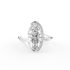 18K Solitaire Diamond Ring — TOP