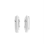 18K Diamond Hoop Earrings — BACK