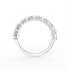 vimg:FJ4625|vimg:FJ4629|vimg:FJ4632|14K White Gold Eternity Oval Diamond Ring — FRONT