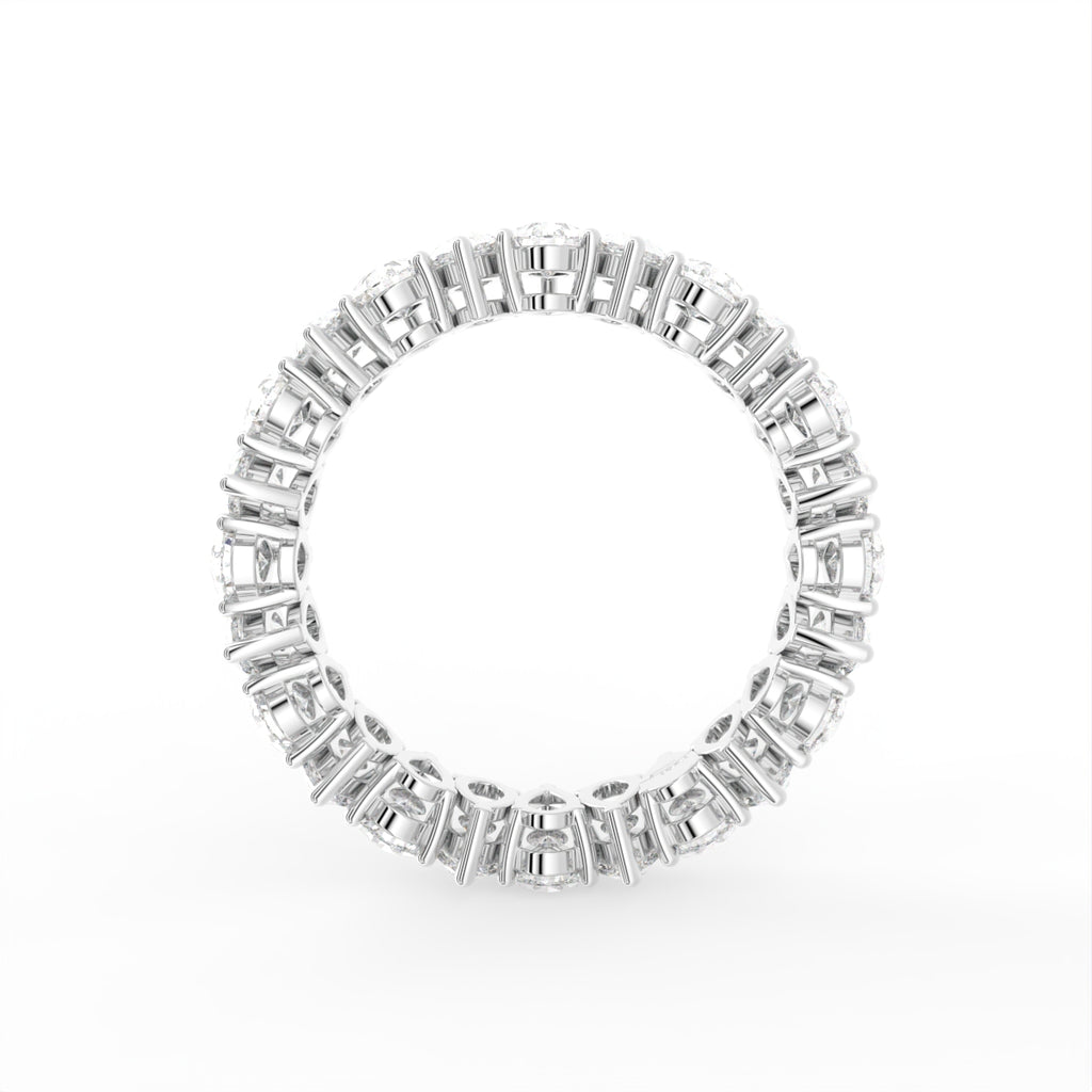 18K Full Eternity Pear Diamond Ring — FRONT