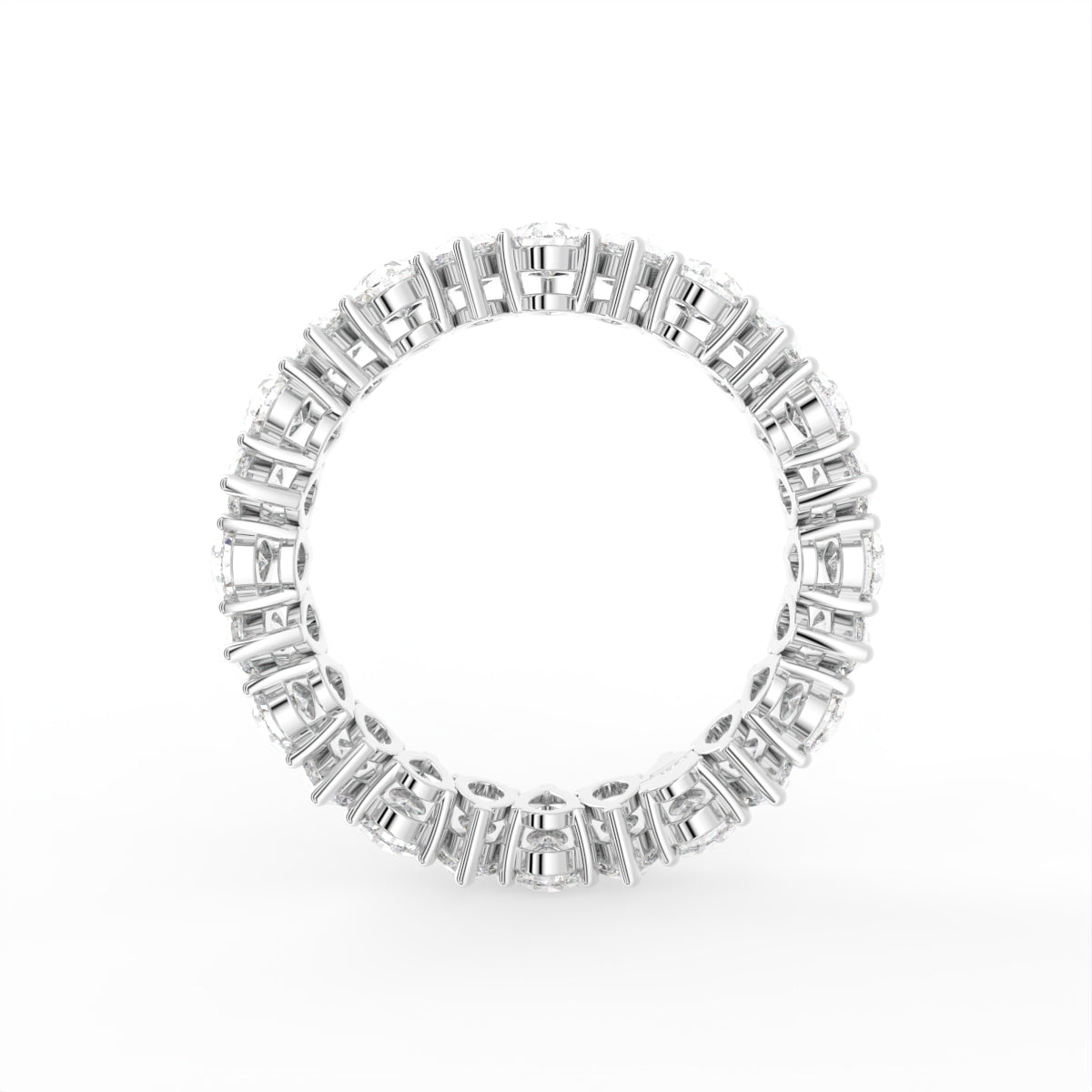 18K Full Eternity Pear Diamond Ring — FRONT