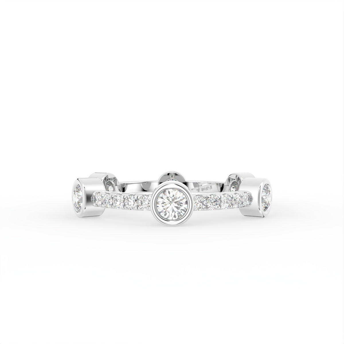 vimg:FJ3003|vimg:FJ3004|vimg:FJ3063|18K Round Diamond Eternity Ring — TOP
