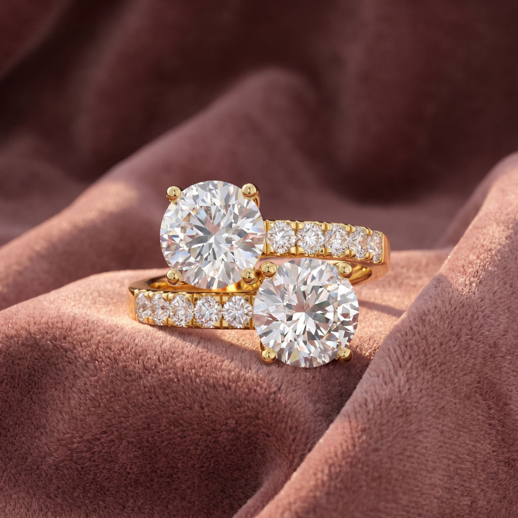 18K Bespoke Round Brilliant Diamond Ring — AI cloth, in-house