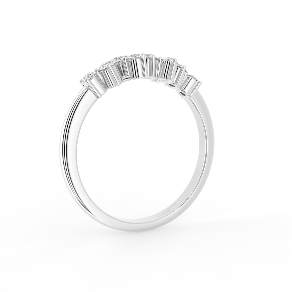 18K Eternity Round Diamond Ring — 3D VIEW