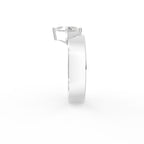 18K Bespoke Triangle Diamond Ring — SIDE