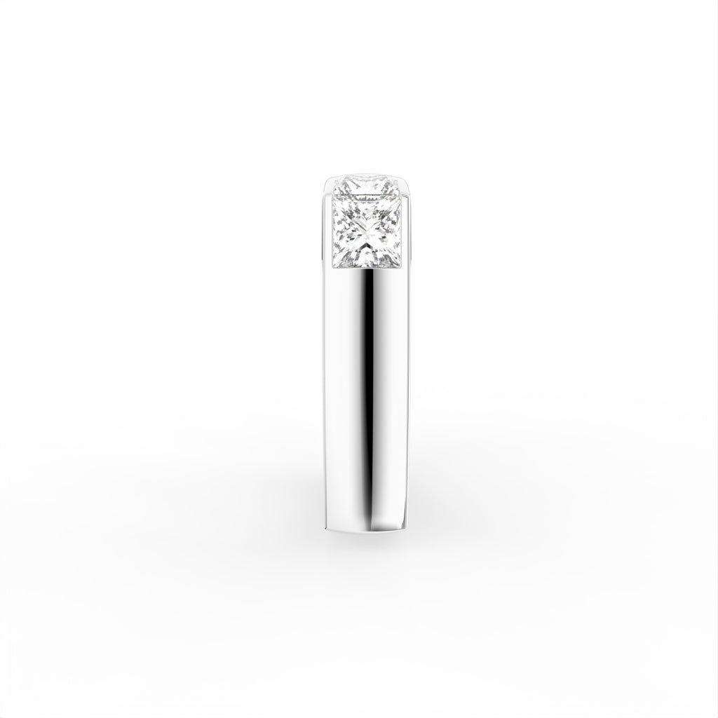 vimg:FJ4818|vimg:FJ4840|14K White Gold Princess Cut Diamond Ring — SIDE