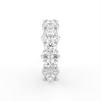 18K Round Full Eternity Diamond Ring — SIDE