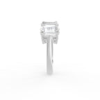18K White Gold Eternity Ashoka Diamond Ring — SIDE