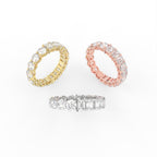 Sterling Silver Diamond Ring — 3 COLOR