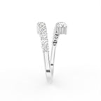 18K Bespoke Round Diamond Ring — SIDE