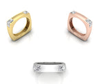 vimg:FJ4818|vimg:FJ4840|14K White Gold Princess Cut Diamond Ring — 3 COLOR