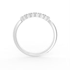 18K White Gold Baguette Diamond Ring — FRONT