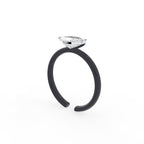 18K Marquise Solitaire Diamond Ring — 3D VIEW