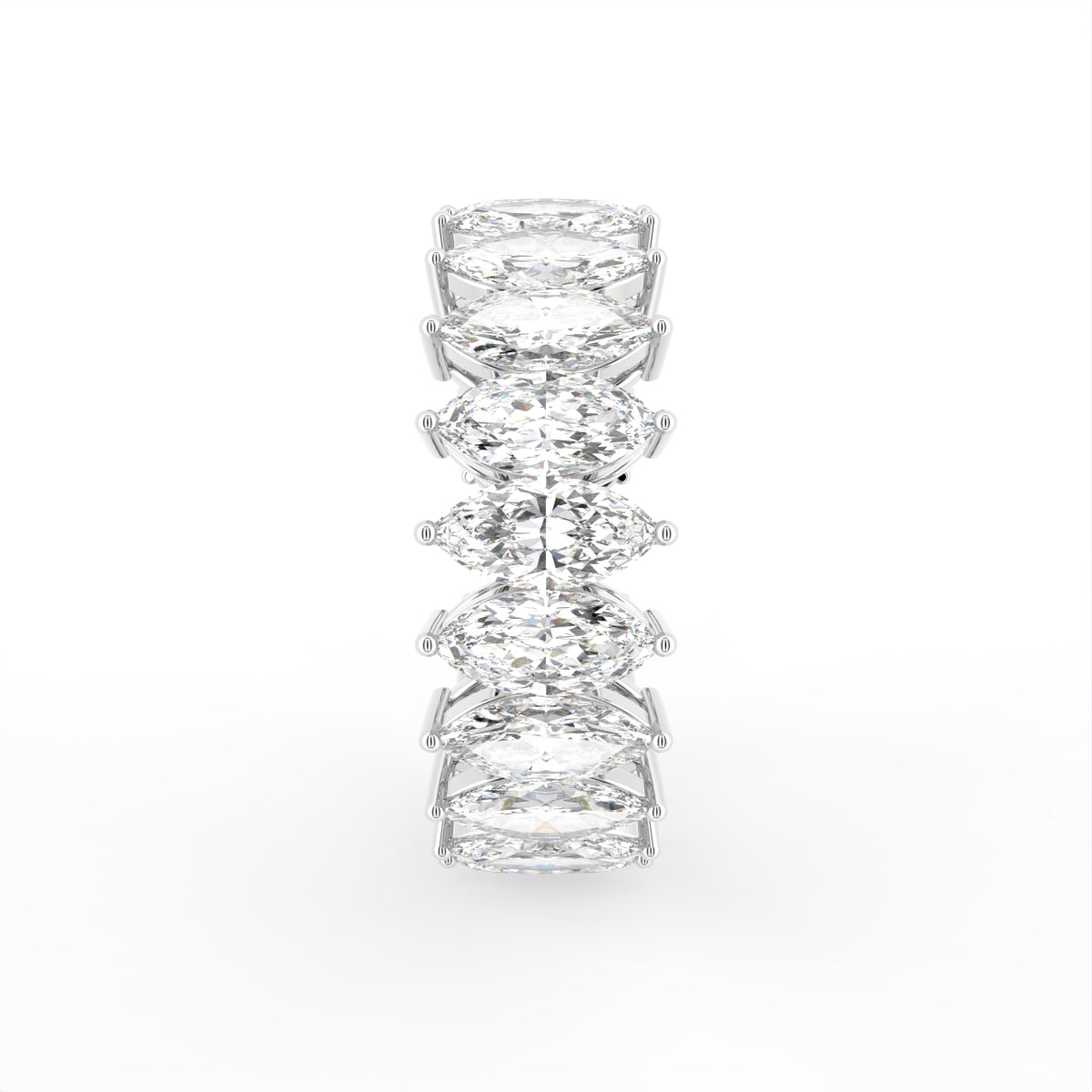 18K Eternity Diamond Ring — SIDE