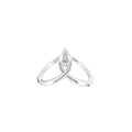 18K Rose Gold Pear Diamond Ring — TOP