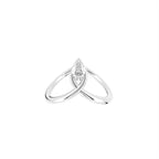 18K Rose Gold Pear Diamond Ring — TOP