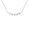 18K Geometric Round Diamond Pendant — FRONT