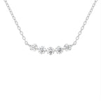 18K Geometric Round Diamond Pendant — FRONT