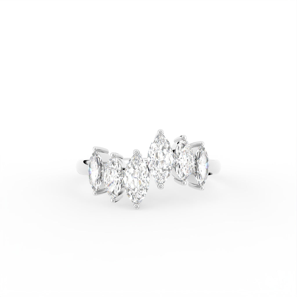 18K Bespoke Marquise Diamond Ring — TOP