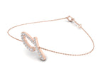 18K Alphabet Diamond Bracelet — 3D VIEW