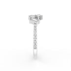 18K Baguette Diamond Ring — SIDE