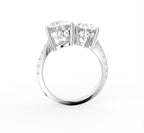 18K Cluster Diamond Ring — FRONT