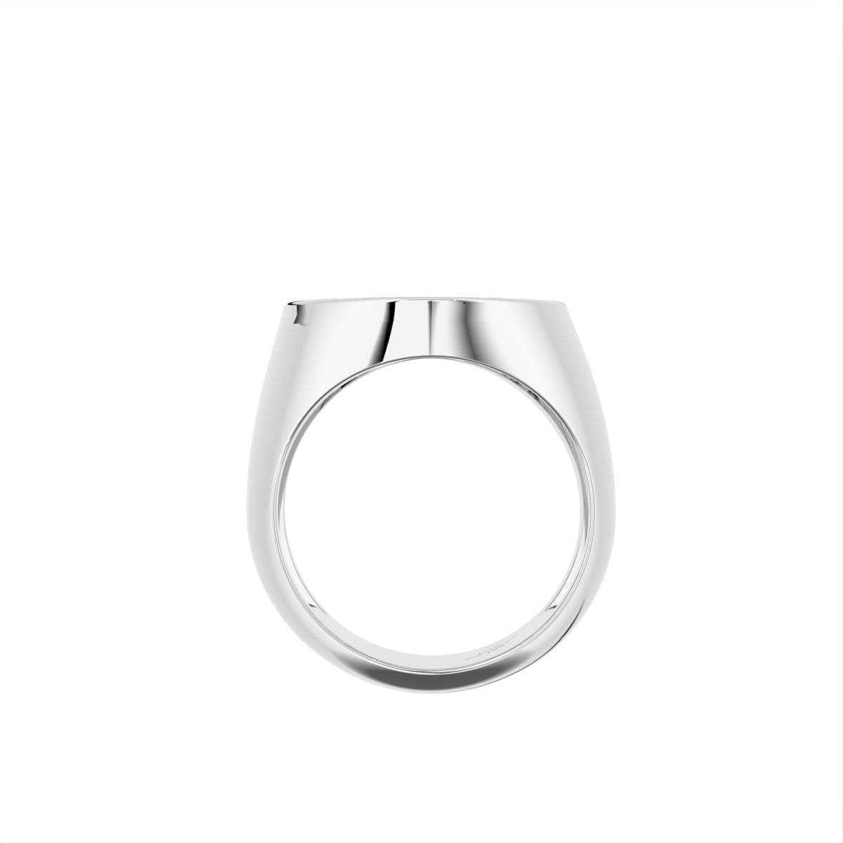 18K White Gold Baguette Diamond Ring — FRONT