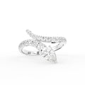 18K Pear Diamond Ring — TOP